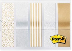 Post-it Index, Metallic Collection, ft 11,9 mm x 43,2mm, 5 x 20 stuks