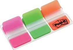 Post-It Index Strong roze groen en oranje