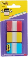 Post-It Index Strong rood geel en blauw
