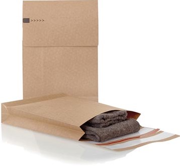 e-Green enveloppen met blokbodem, ft 350 x 250 x 50 + 96 mm, doos van 250 stuks-2