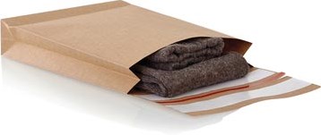 e-Green enveloppen met blokbodem, ft 350 x 250 x 50 + 96 mm, doos van 250 stuks