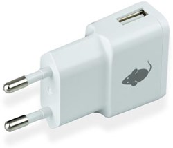 Oplader USB A wit Green Mouse