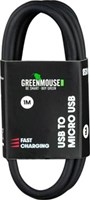 Micro USB naar USB A data kabel 1 meter Green Mouse