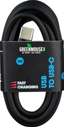 USB C kabel 2 meter USB 2.0 Green Mouse
