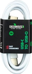 USB C kabel 1 meter wit Green Mouse