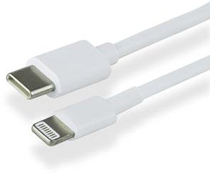 iPhone kabel 2 meter wit USB C naar Lightning Green Mouse-2