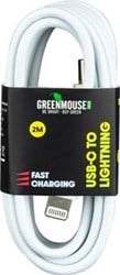 iPhone kabel 2 meter wit USB C naar Lightning Green Mouse