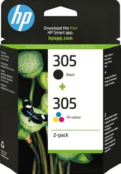 HP 305 cartridge 3 kleuren + zwart 6ZD17AE