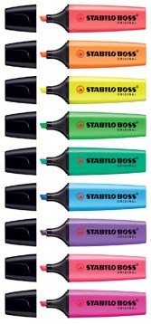 Markeerstift Stabilo Boss geel-3