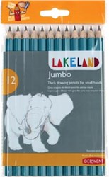 Lakeland grafietpotlood Jumbo Hb pak van 12 stuks