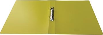 Alpha ringmap, voor ft A4, uit PP, 2 ringen van 25 mm, geel-3