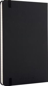 Notitieboek harde kaft 9 x 14 cm gelijnd zwart Moleskine notitieboek 192 bladzijden-3