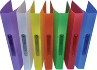 Alpha ringmap voor A4 uit Pp 2 ringen van 25 mm geassorteerde transparante kleuren-3