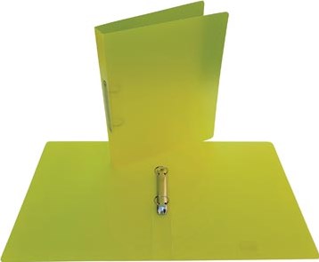 Alpha ringmap voor A4 uit Pp 2 ringen van 25 mm transparant geel-3