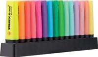 Stabilo BOSS Original markeerstift deskset met 15 stuks in geassorteerde kleuren