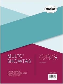 Showtassen A3 liggend 80 micron 23-rings pak van 10 Multo