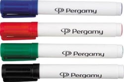 Pergamy whiteboardmarker, etui met 4 stuks