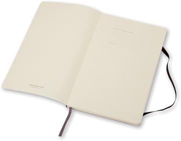 Moleskine notitieboek 13 x 21 cm blanco zwart-1
