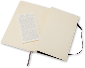 Moleskine notitieboek 13 x 21 cm blanco zwart-2