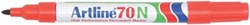 Permanent marker Artline 70 rood