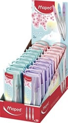 Passer Maped Study 2-delig pastel display à 20 stuks assorti