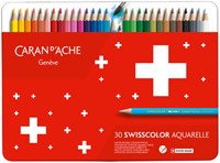Kleurpotloden Caran d'Ache Swisscolor aquarel 30stuks ass.