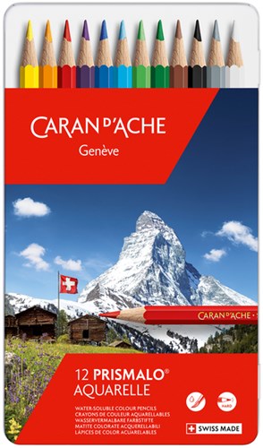 Kleurpotloden Caran d'Ache Prismalo12stuks assorti