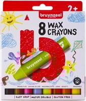Waskrijt Bruynzeel Kids set à 8 stuks assorti