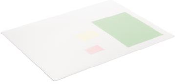 Durable schrijfonderlegger met siergroef PP  650 x 500 mm transparant wit-2