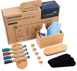 Legamaster WOODEN starterkit voor whiteboards doos
