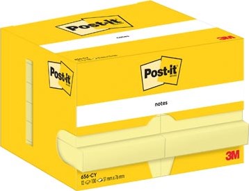 Memoblok 3M Post-it 656 51x76mm geel