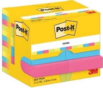 Post-It Notes Vitality 100 vel 38 x 51 mm pak van 12 blokken