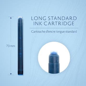 Inktpatroon Waterman internationaal Florida blauw blister à 10 stuks-3