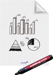 Legamaster Magic-Chart flipchart folie, ft 60 x 80 cm, wit, geruit, rol van 25 vel