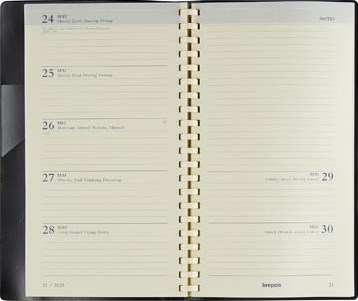 Brepols Notaplan Seta, bordeaux, 2026-2