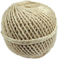 Sisalkoord touw uit 3 draden bol van 2.500 g +/- 375 m