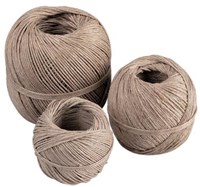 Fijn koord touw uit 3 draden bol van 140 g +/- 65 m-2