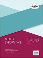 Showtassen A4 80 micron 23-rings gekorreld pak van 10 Multo-2