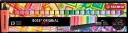 Markeerstift STABILO BOSS Original Arty 70/23 assorti deskset à 23 stuks