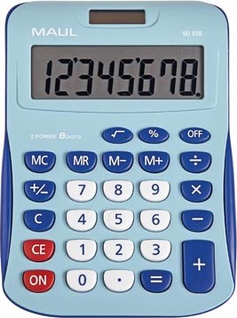 MAUL bureaurekenmachine MJ 550 junior lichtblauw