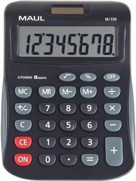 MAUL bureaurekenmachine MJ 550 junior zwart