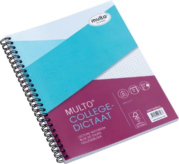 Multo collegedictaat 16,5 x 21 cm geruit 5 mm 17-gaatsperforatie