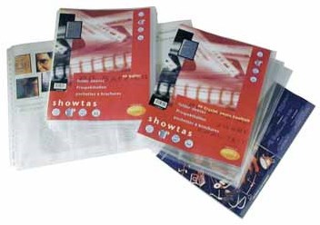 Showtassen A4 glashelder 140 micron 23-rings pak van 10 Multo-3