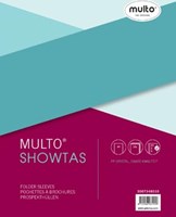 Showtassen A4 glashelder 140 micron 23-rings pak van 10 Multo