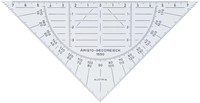 Aristo geodriehoek 16 cm flexibel transparant-1