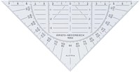 Aristo geodriehoek 16 cm flexibel transparant