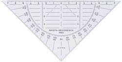 Aristo geodriehoek 16 cm flexibel transparant