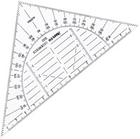 Aristo geodriehoek 16 cm flexibel transparant-3