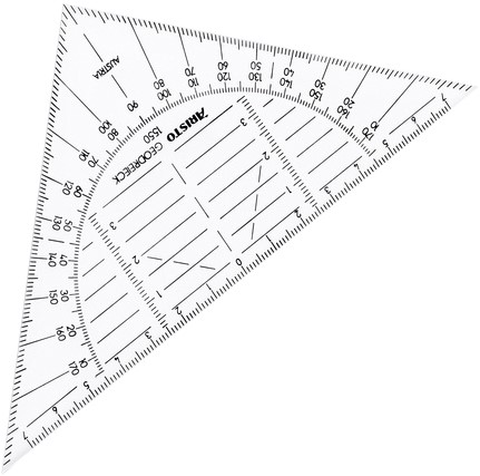 Aristo geodriehoek 16 cm flexibel transparant-3