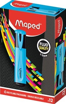 Maped Markeerstift Fluo Peps blauw